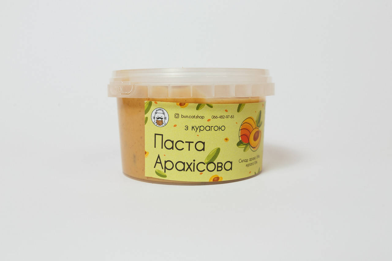 

Арахисовая паста с курагой 250 грамм