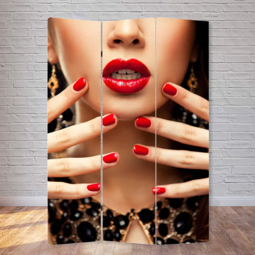 

Ширма перегородка декоративная Lady in red, Красный