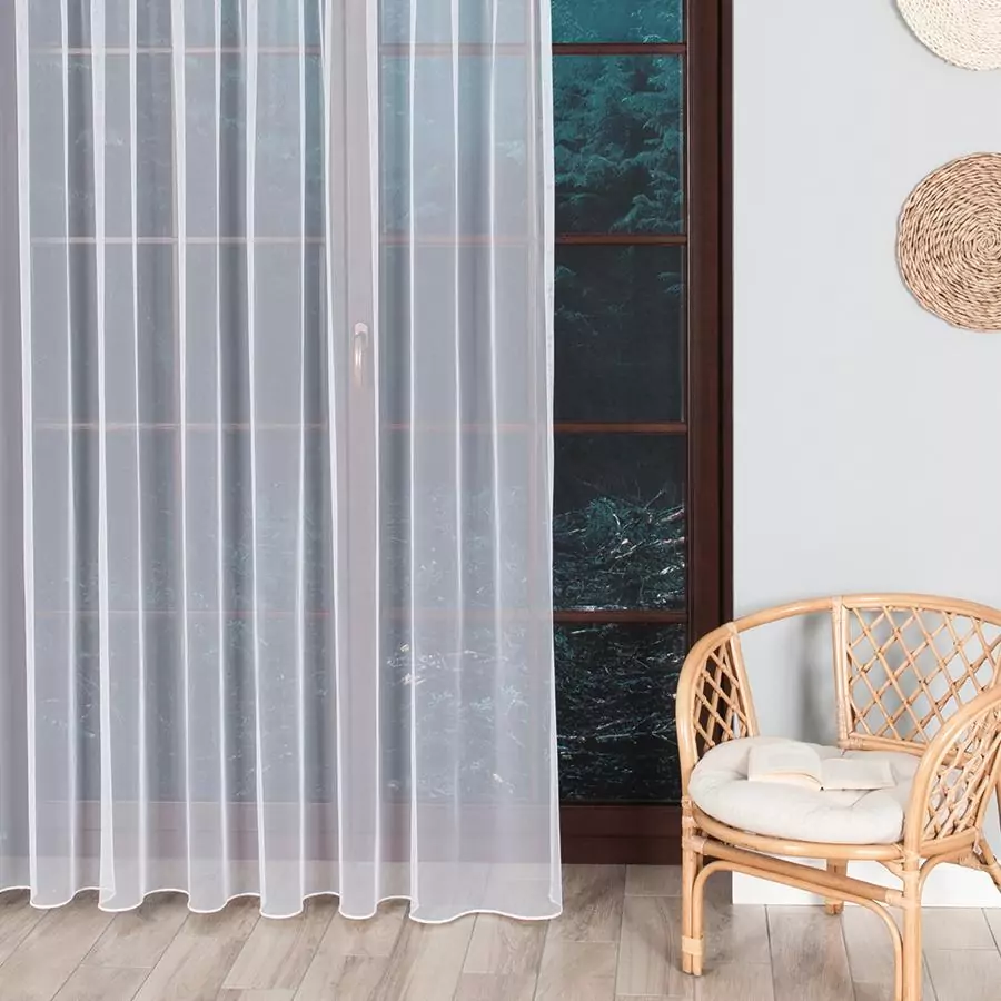 

Греческий фатин однотонный с утижелителем турецкого качества Цвет: Белый