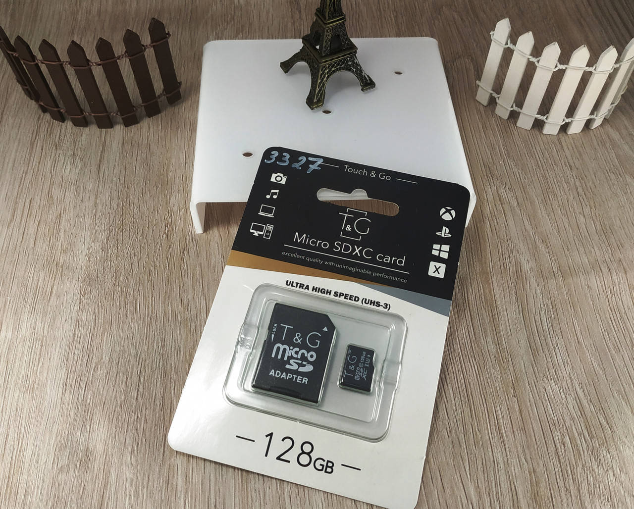 

ОРИГИНАЛ карта памяти micro SD T&G 128 GB class 10 (UHS-3) + SD адаптер, Черный