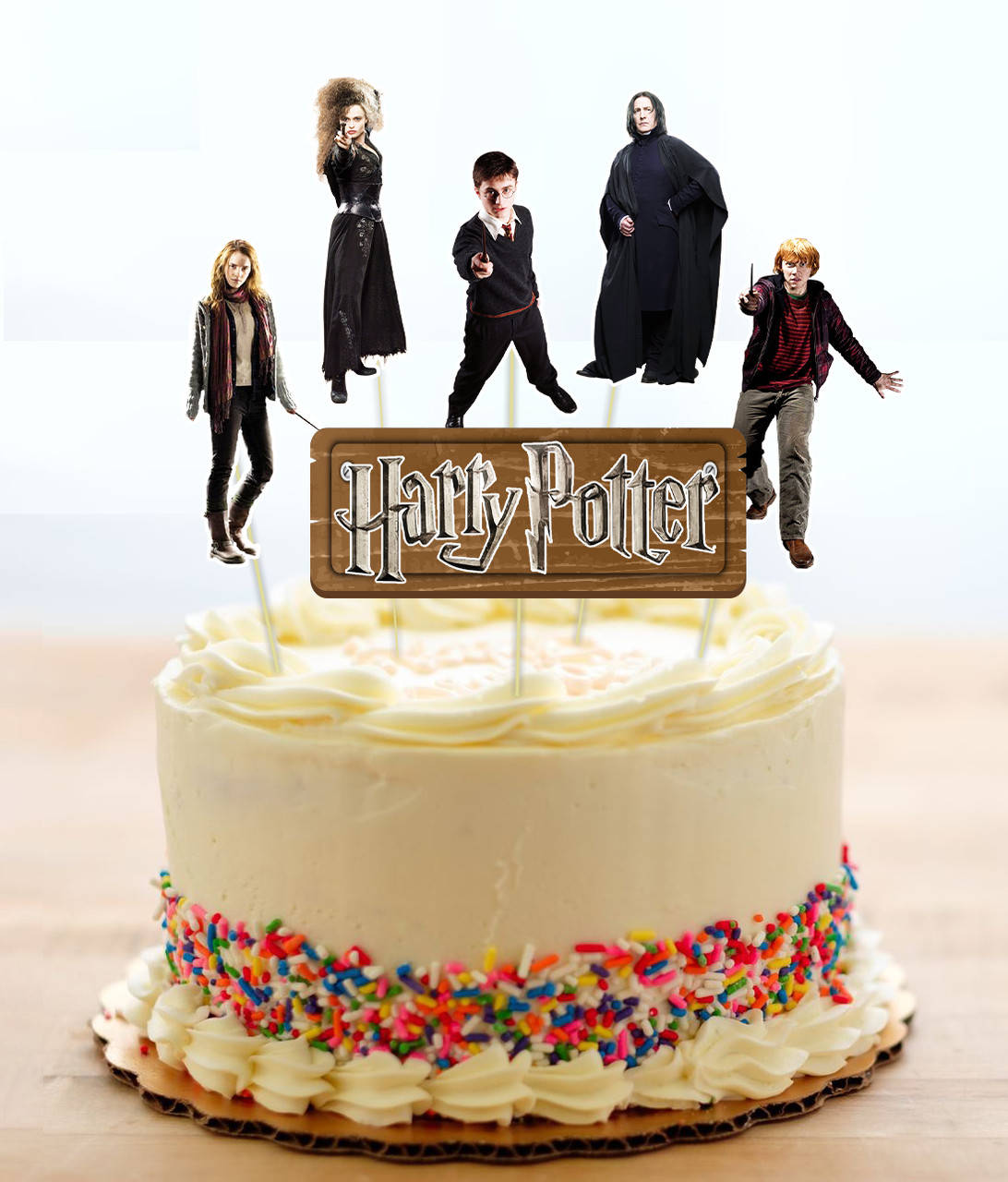 

Набор средние топперы в торт (8см, 6шт./уп.) вырубка "Гарри Поттер / Harry Potter"