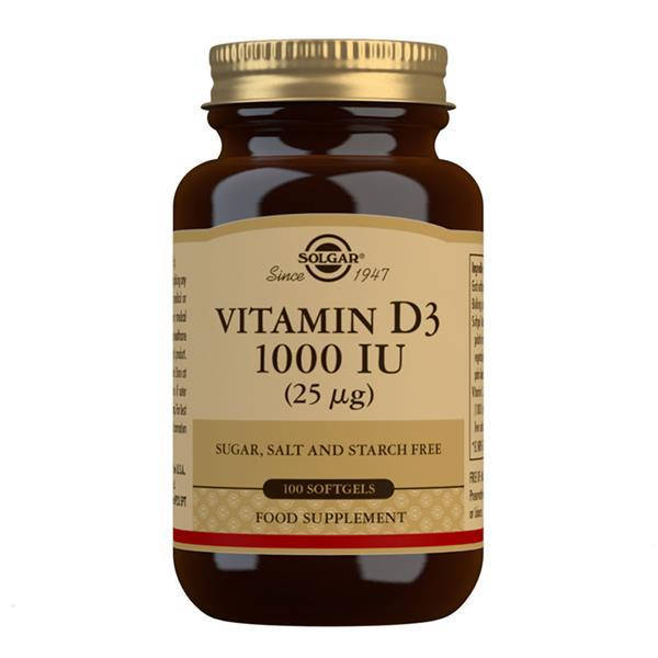 

Витамин D3 холекальциферол Solgar Vitamin D3 1000 IU 100 softgels солгар