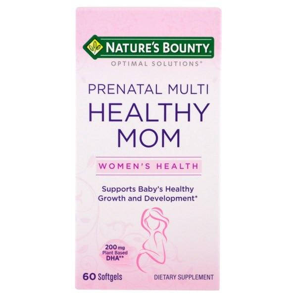 

Natures Bounty, Optimal Solutions, Healthy Mom Prenatal Multi, 60 Softgels