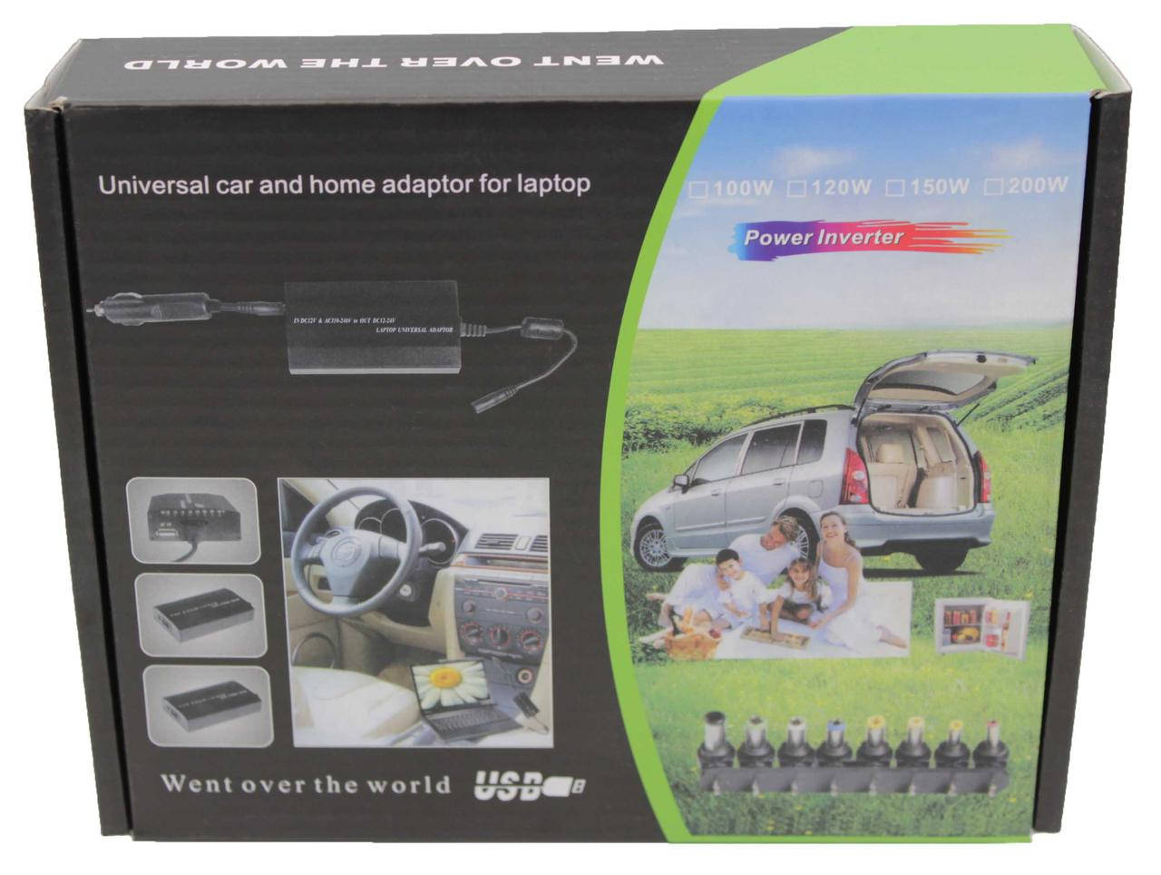 

Универсальное зарядное устройство для ноутбуков DC9-15V/AC110-240V с функцией зарядки от автомобиля