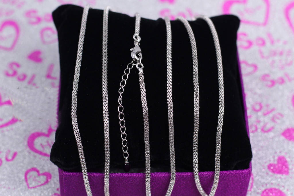 

Цепь Xuping Jewelry жгут с дырочками 40 см 2 мм добавка 5 см серебристая
