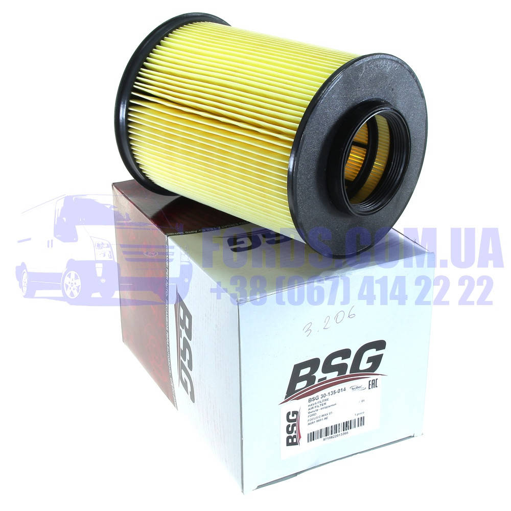 

Фильтр воздушный FORD FOCUS/KUGA/CONNECT/C-MAX/ESCAPE 2008- (1848220/AV619601AE/BSG30135014) BSG