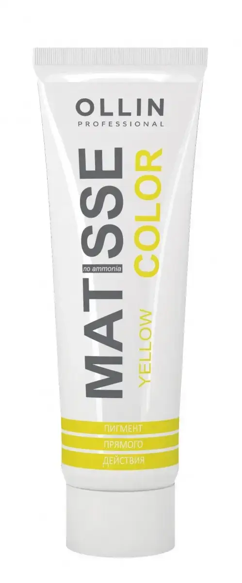 

Пигмент прямого действия Ollin Professional Matisse Color Yellow Жёлтый 100 мл