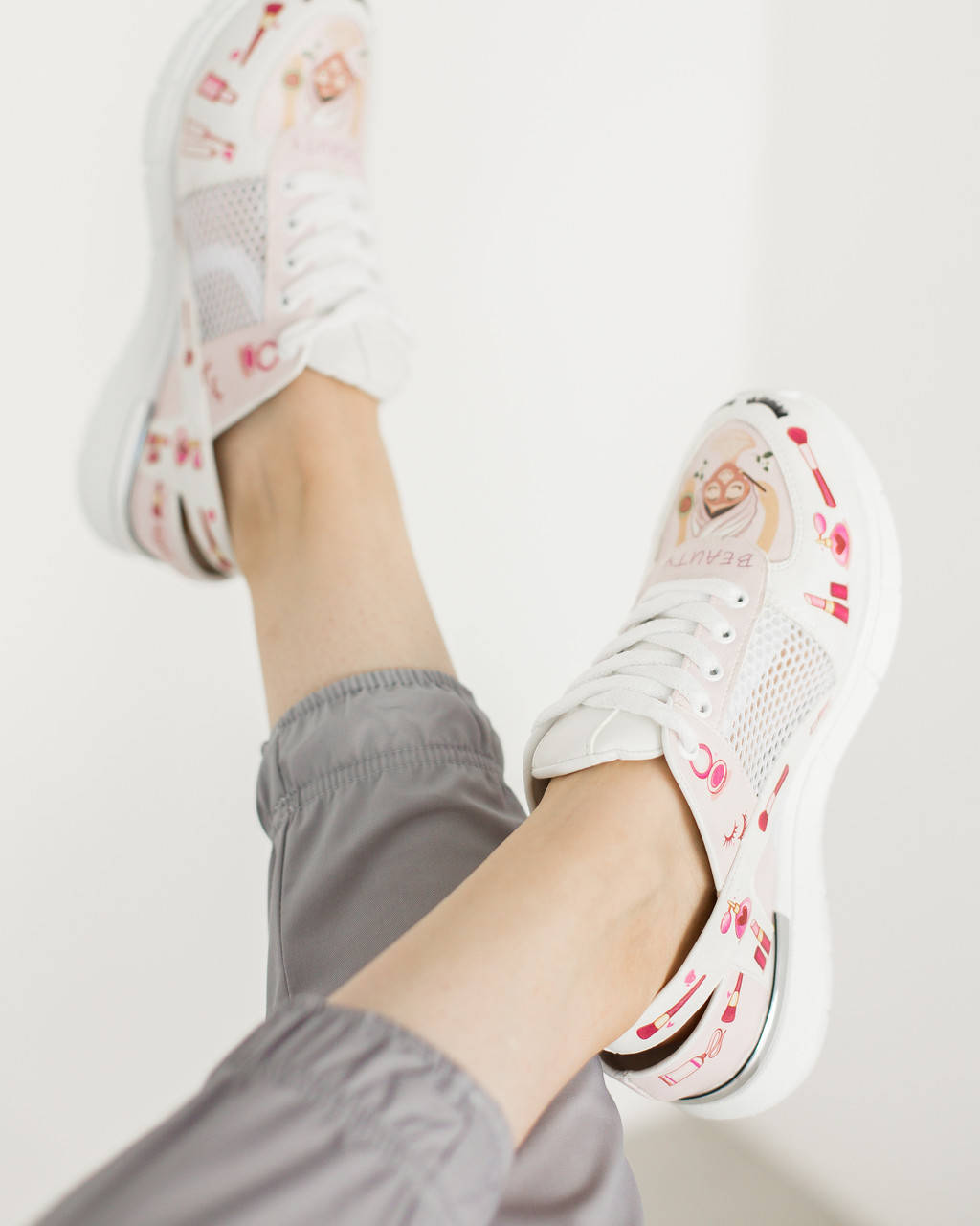 

Медицинские кроссовки с открытой пяткой "Beauty pink", Розовый
