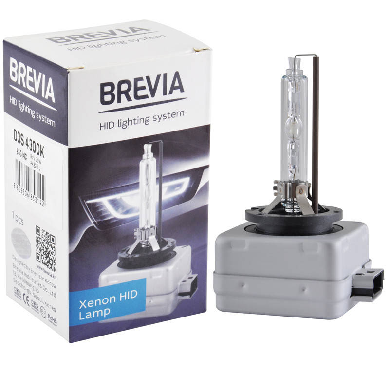 

Ксеноновые лампы для фар автомобиля D3S 4300K Brevia 1 шт (85314с)