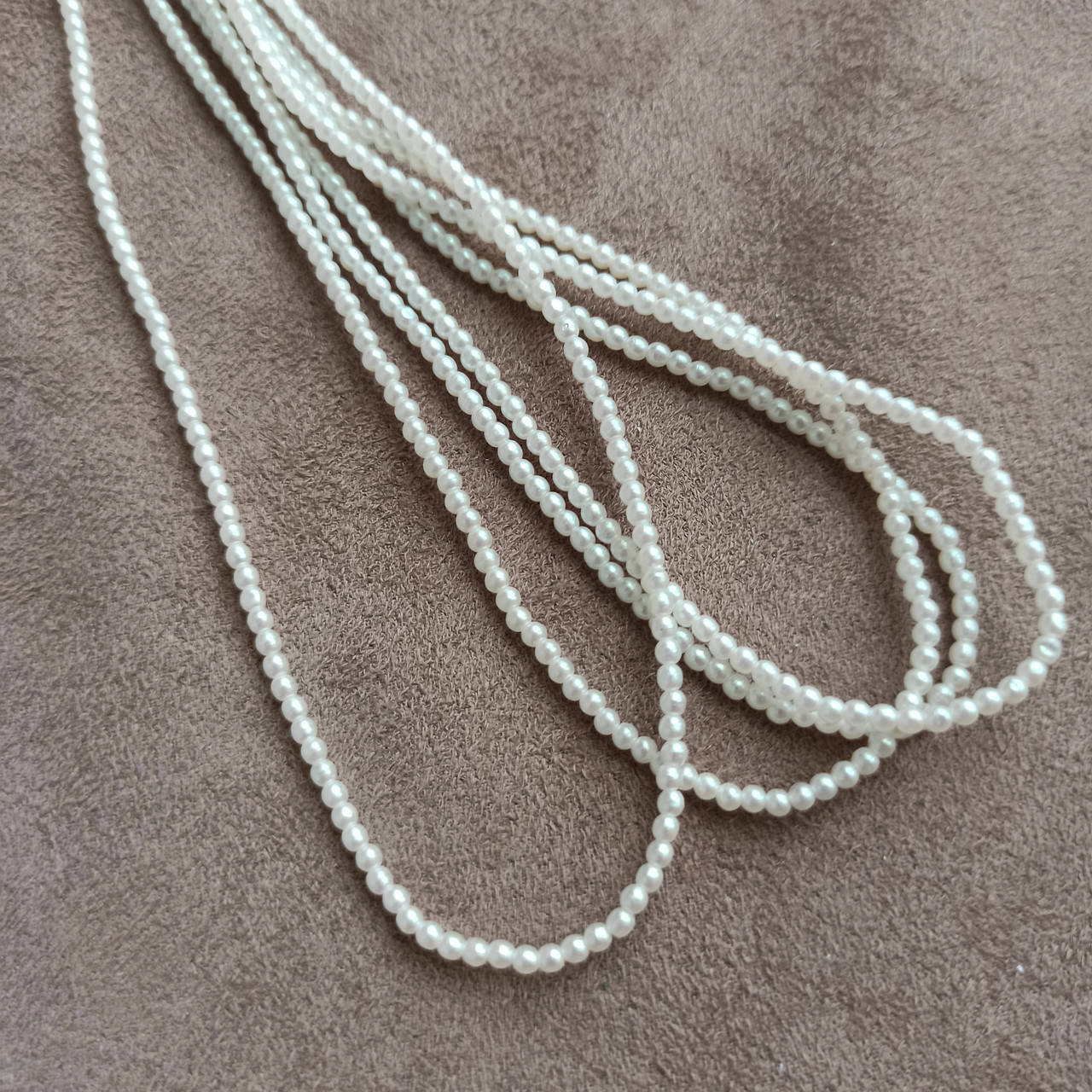 

Стеклянные жемчужные бусины, 2мм, Чехия