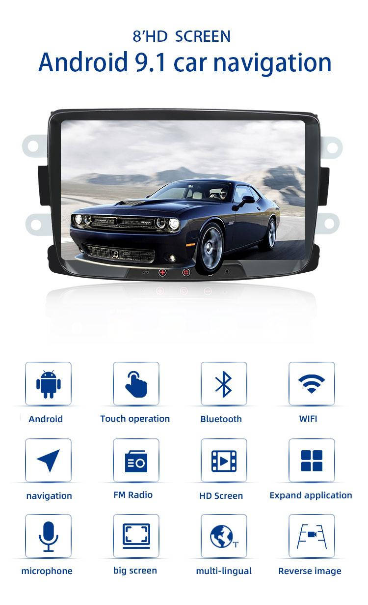 

Автомагнитола 2DIN Android 9,1 для Renault Duster/Logan/Dokker