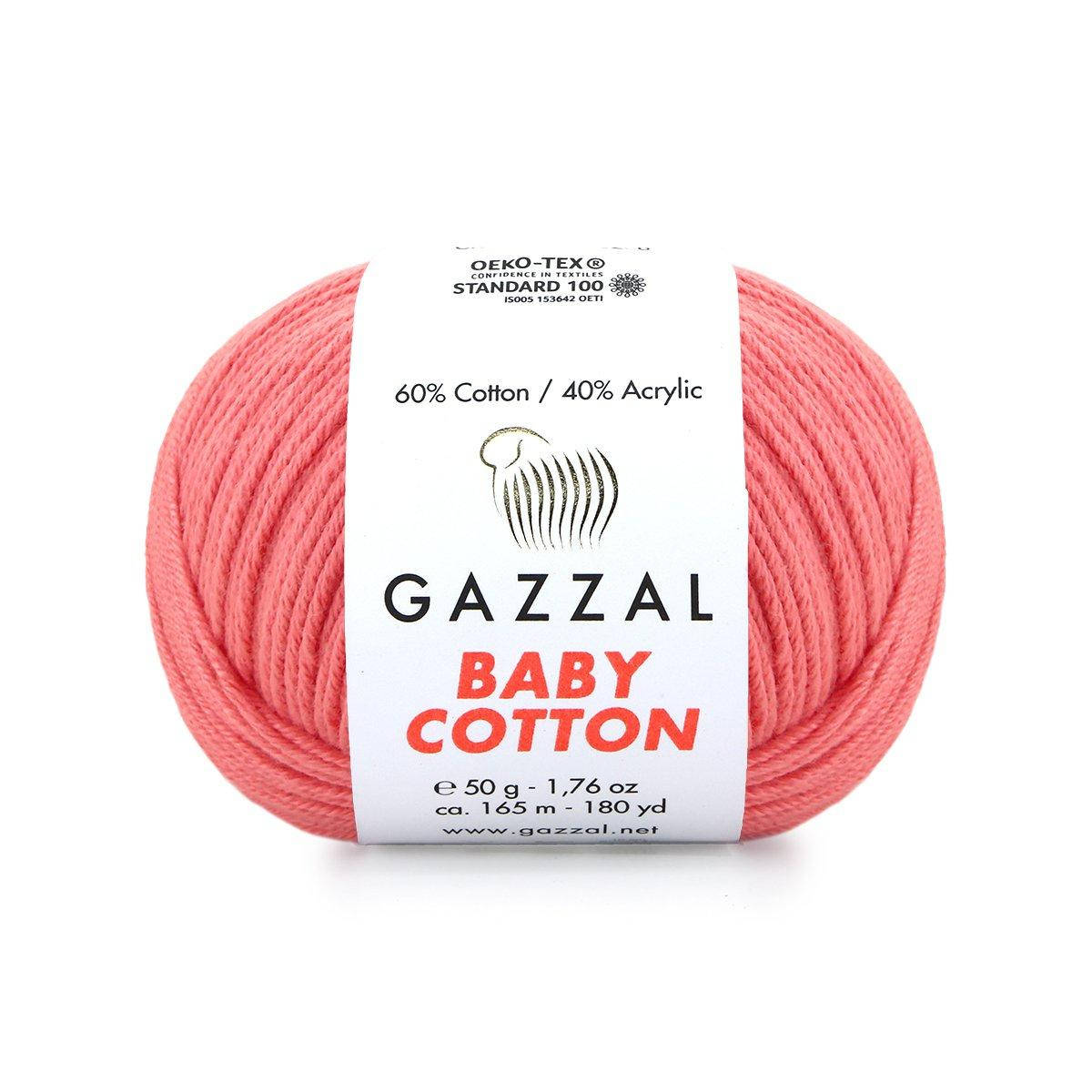 

Gazzal Baby Cotton № 3435 коралловый