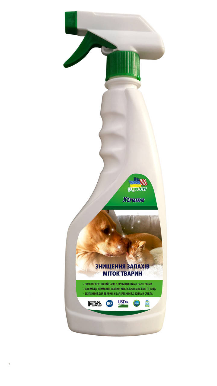 

Средство для уничтожение запахов, меток животных 0,5л Xtreme PET
