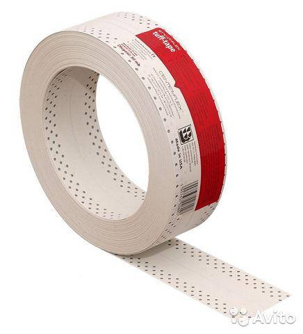 

Лента Tuff-Tape Strait-Flex для углов и швов гипсокартона, 30м