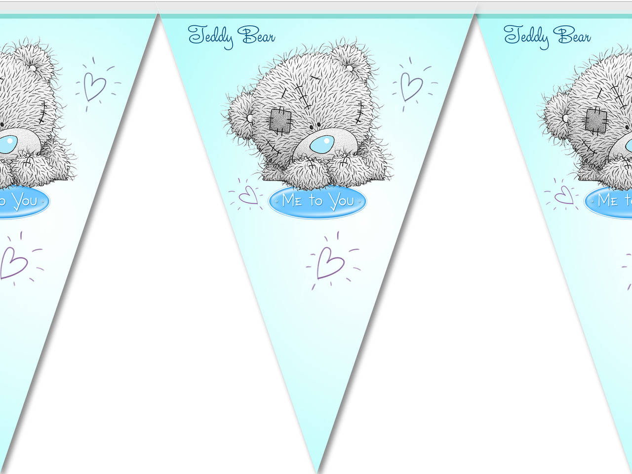 

Флажки гирлянды " Мишка Тедди "