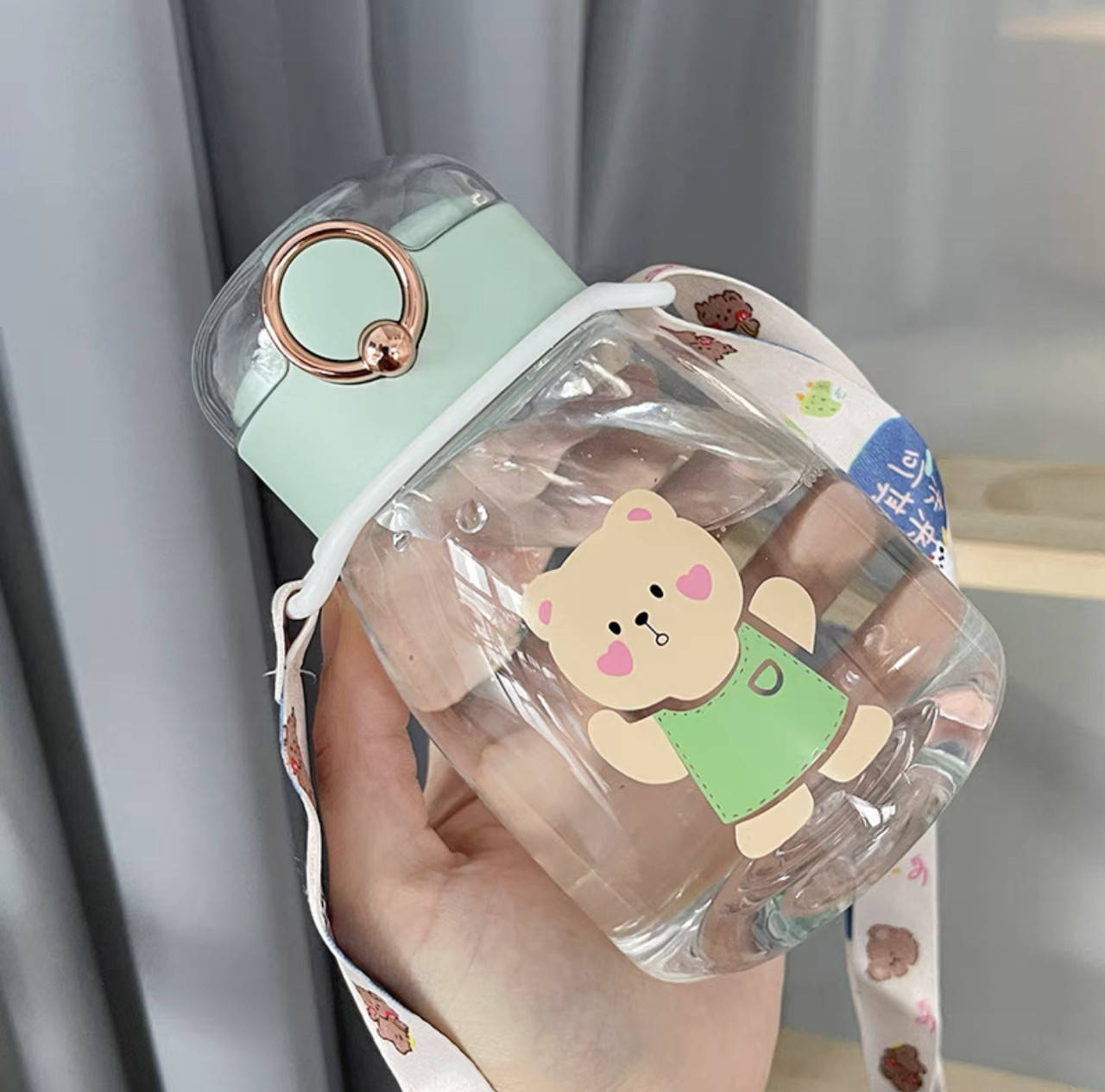 

Детская бутылочка с трубкой «Мишка» 350 ml