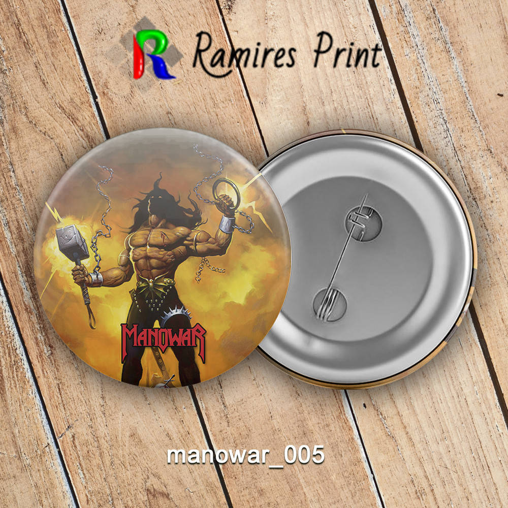 

Значок рок Manowar 004