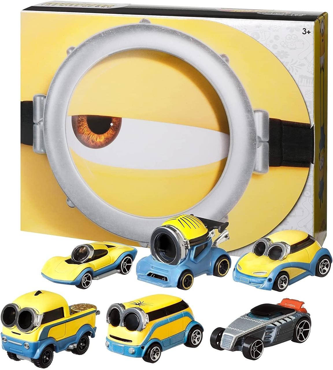 

Набор из 6 машинок Миньоны Хот Вилс Hot Wheels Minions Bundle GNJ08