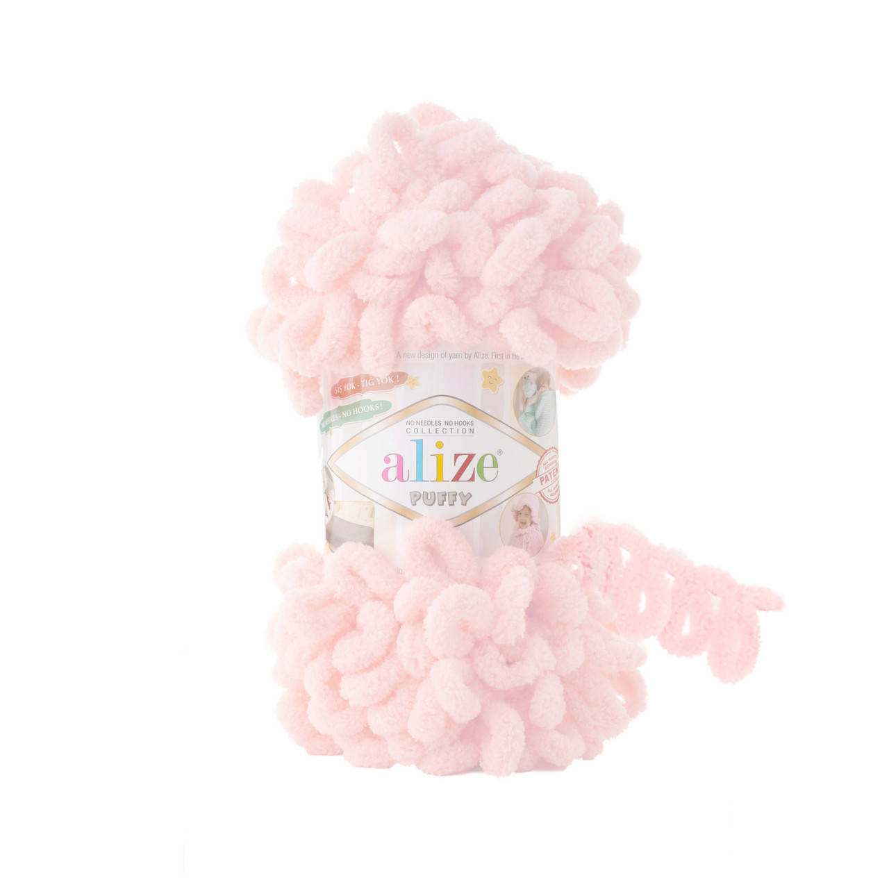 

Пряжа Alize Puffy 639, Персиковый