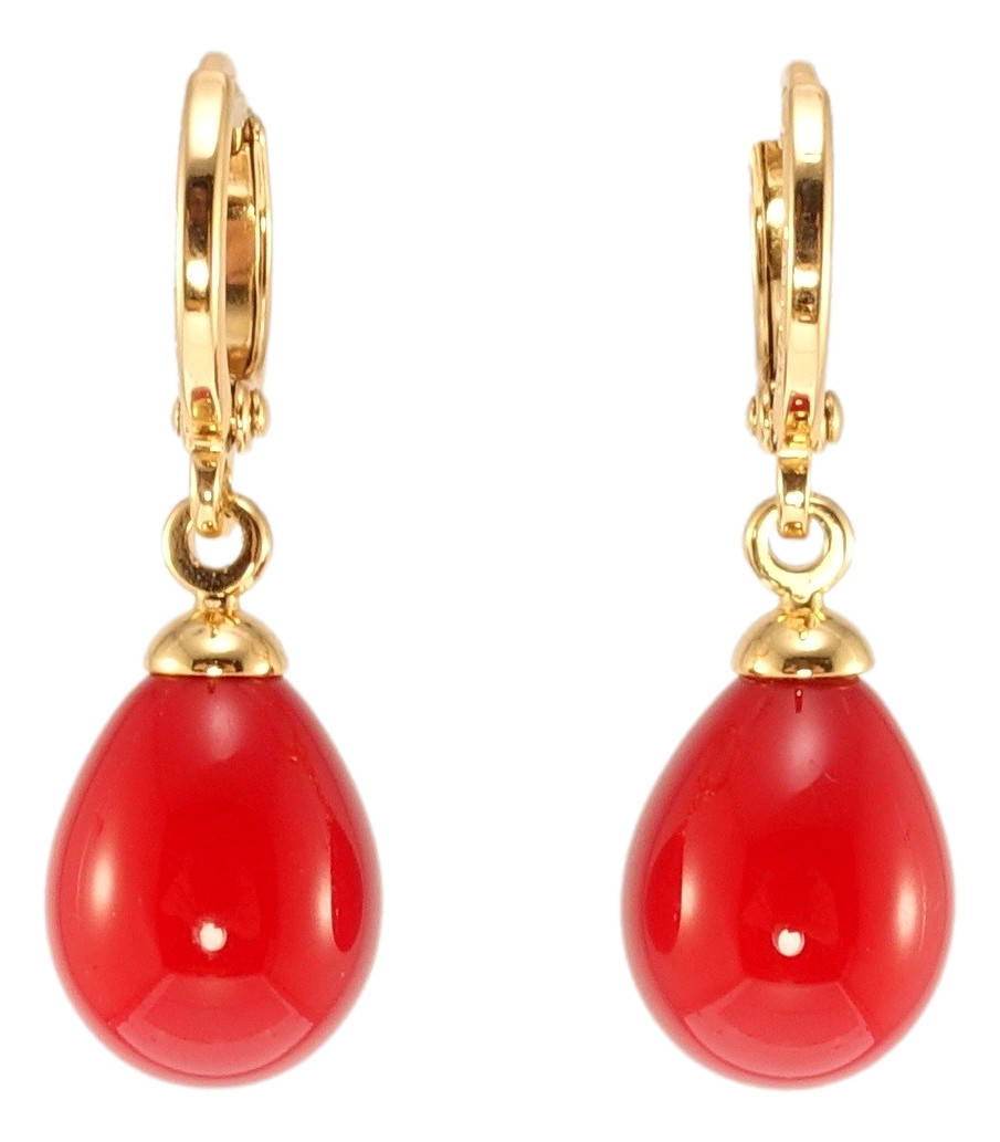 

Серьги Xuping Позолота 18K "Красные каплевидные подвески"