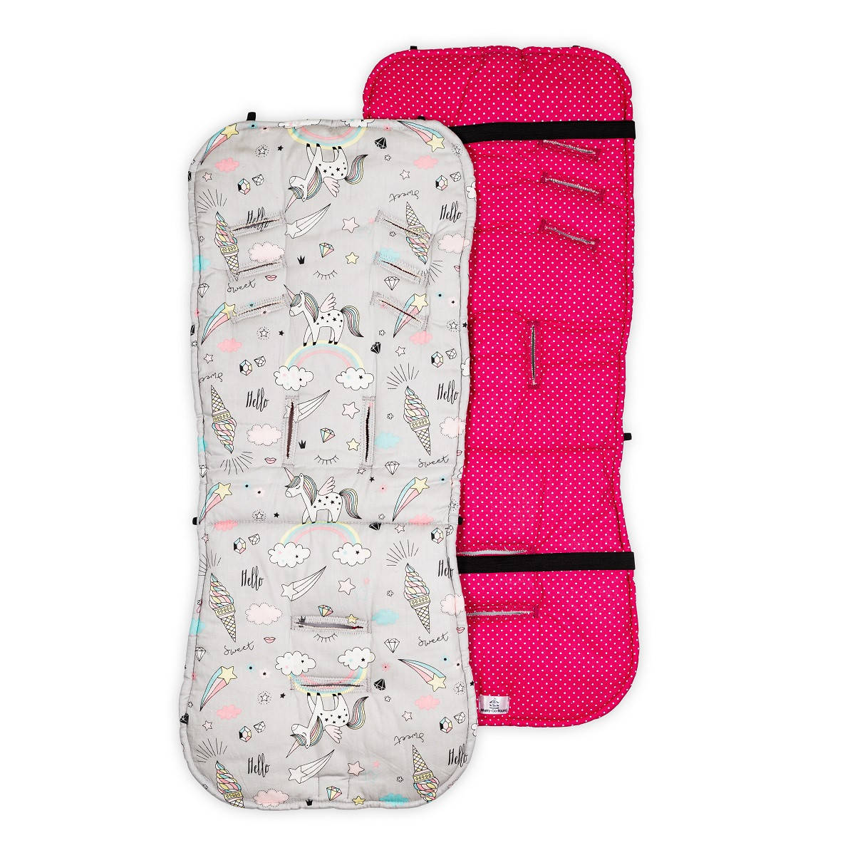 

Матрасик в коляску, Merrygoround, Единорог малиновый, Разные цвета