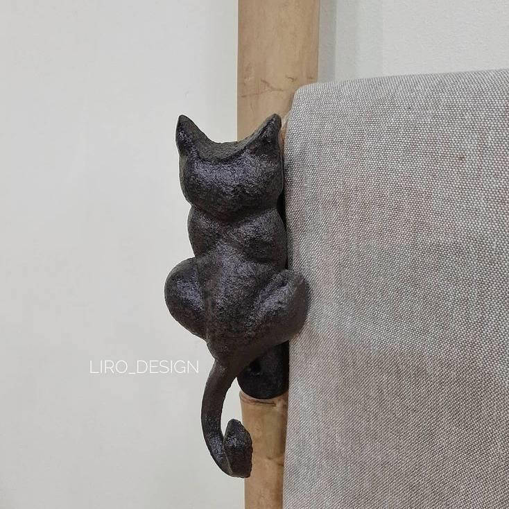 

Чугунный крючок (15х7 см), Черный