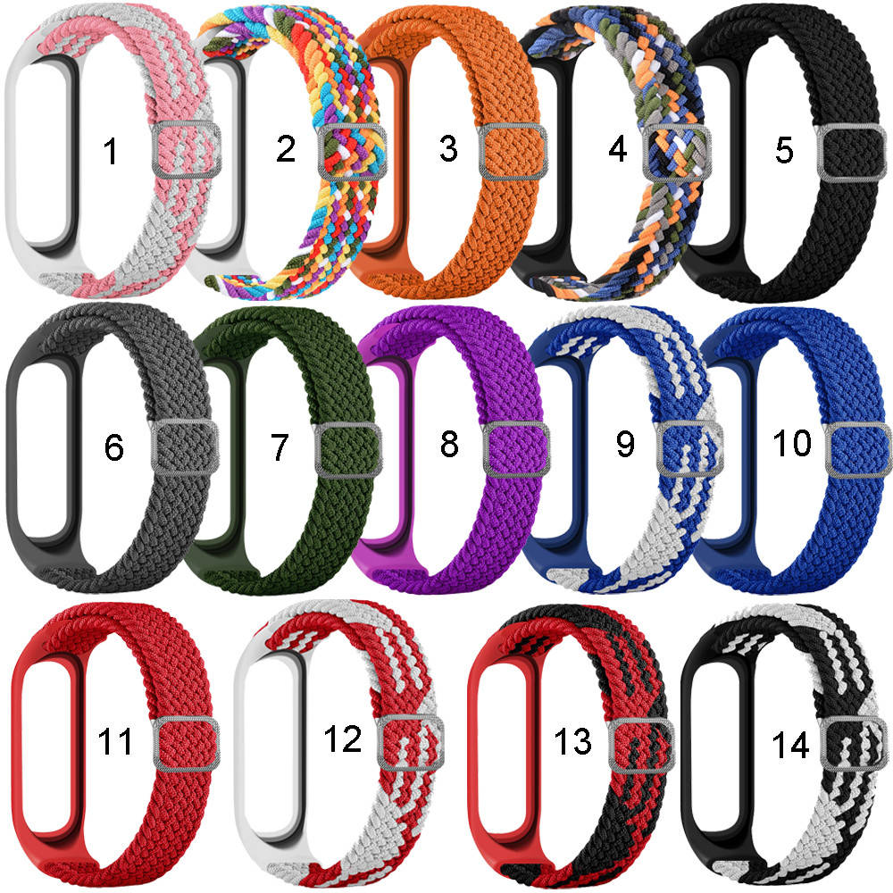 

Ремешок mi band 4 ремешок к браслету Mi Band 3 плетеный solo loop