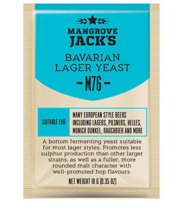 

Дрожжи Mangrove Jack's Bavarian Lager M76 Годен до:2023г