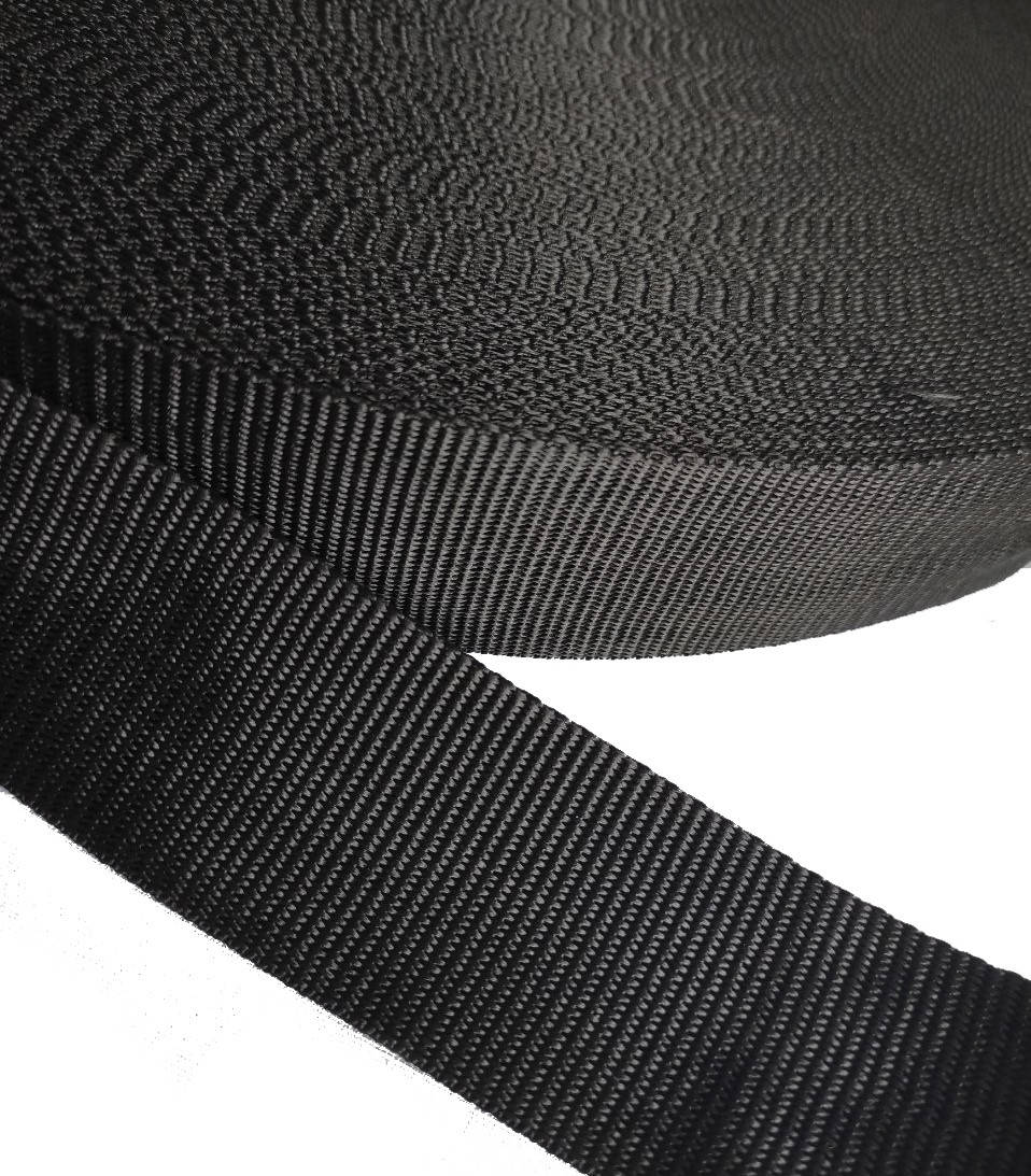 

Лента ременная (стропа) 50мм 100м черная, Черный