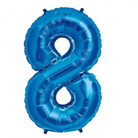 

Шар воздушный фольгированный "Цифра 8" (синий 65см)