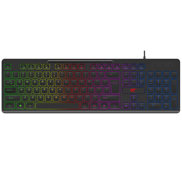 

Мембранная игровая клавиатура с подсветкой проводная HAVIT HV-KB275L USB Черный