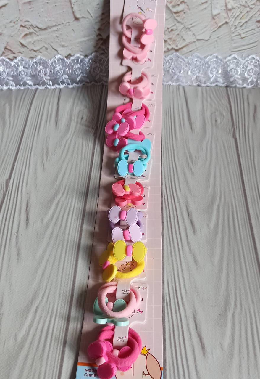 

Резинки нейлон 3 см с акриловым бантиком