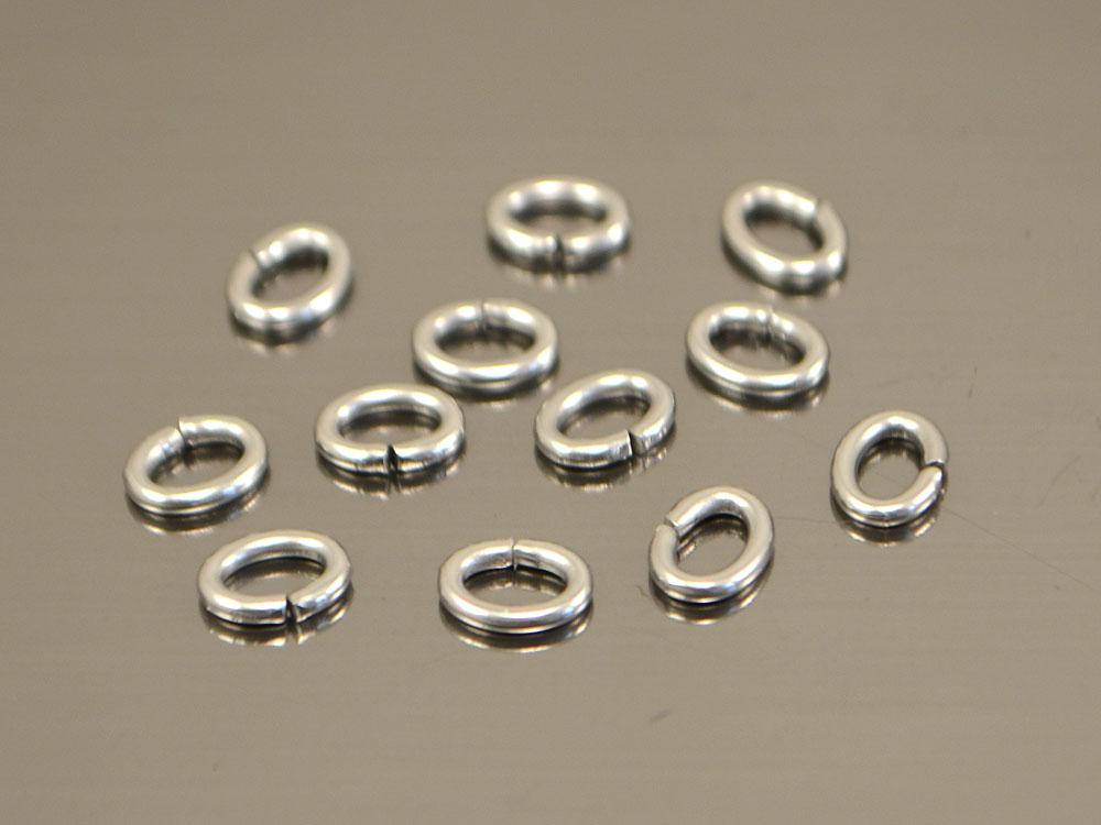 

Колечки овальные 6,5*5мм, нерж сталь 10шт/уп