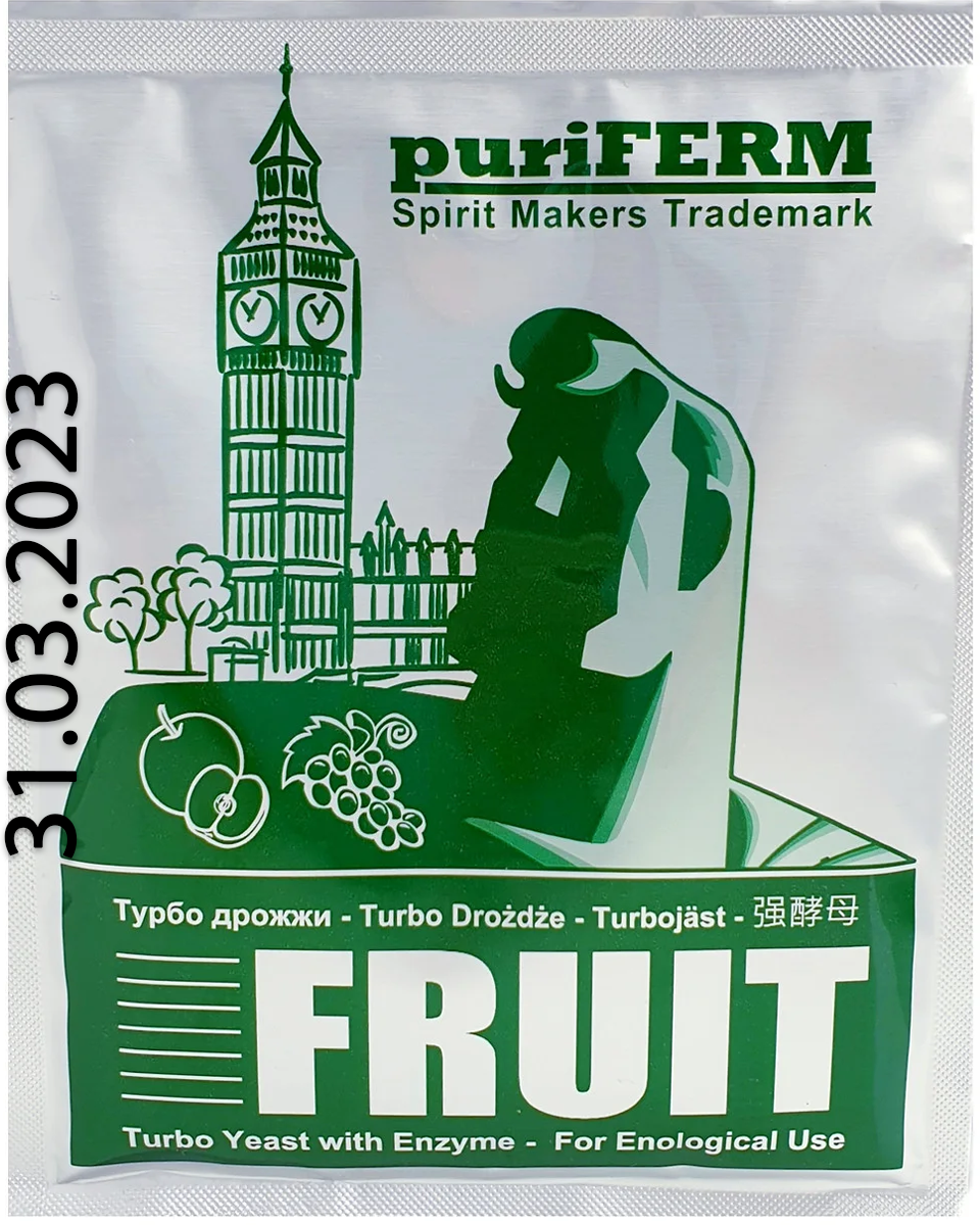 

Фруктовые турбо дрожжи Puriferm Fruit
