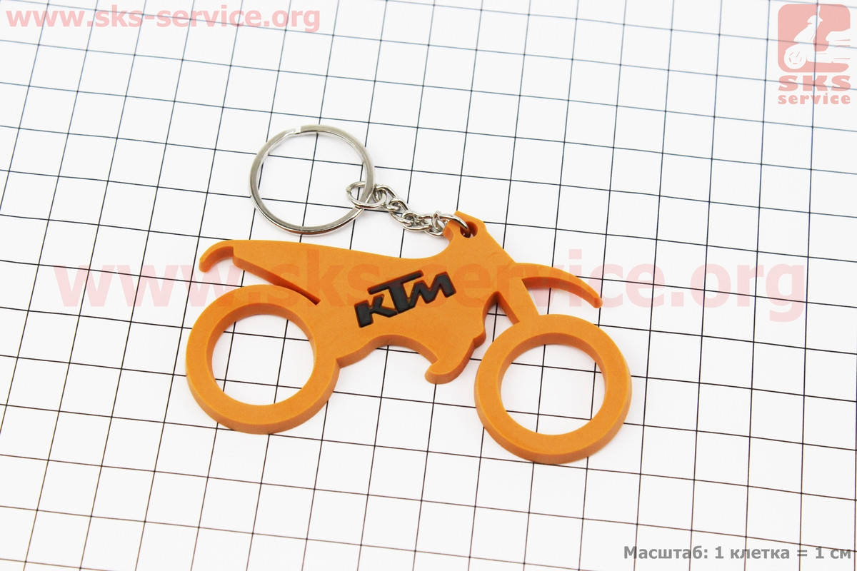 

Брелок "KTM мото", резиновый 81х50мм