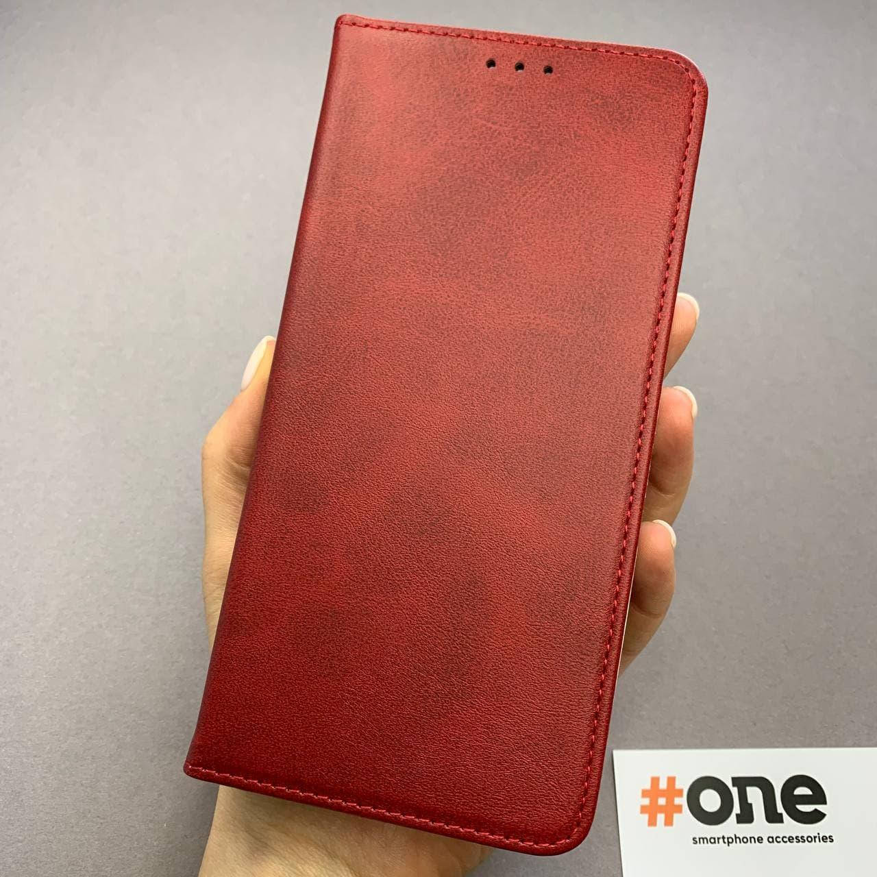 

Чехол книга для Xiaomi Redmi 10 подставкой магнитом карманом книжка на телефон сяоми редми 10 красная LTH, Красный