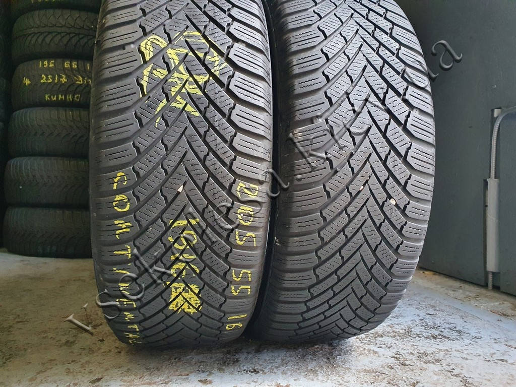 

Зимние шины бу 205/55 R16 Continental