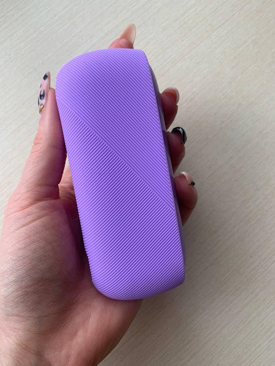 

Силиконовый чехол ребристый для IQOS 3/3 DUO/ Айкос 3 дуо лаванда, Фиолетовый