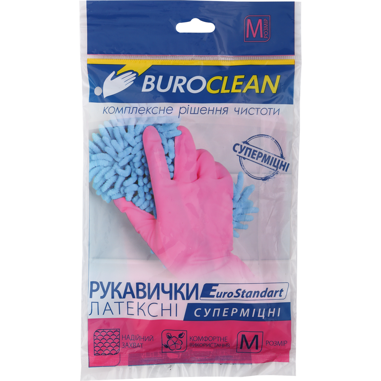 

Рукавиці Господарські 10200304 Buroclean суперміцні розмір M (60)