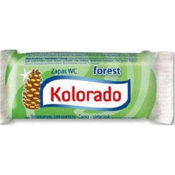 

Освежитель для унитаза Kolorado туалетный брусок запасной хвоя, 40 г