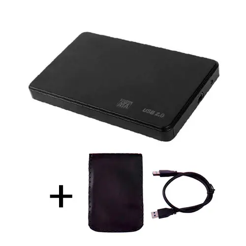 

Внешний карман для HDD 2.5 дюймов, USB 2.0 - SATA, TRY, пластик черный