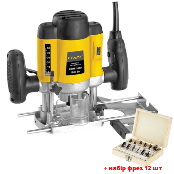 

Фрезер Старт СФМ-1600 + набор фрез 12 шт