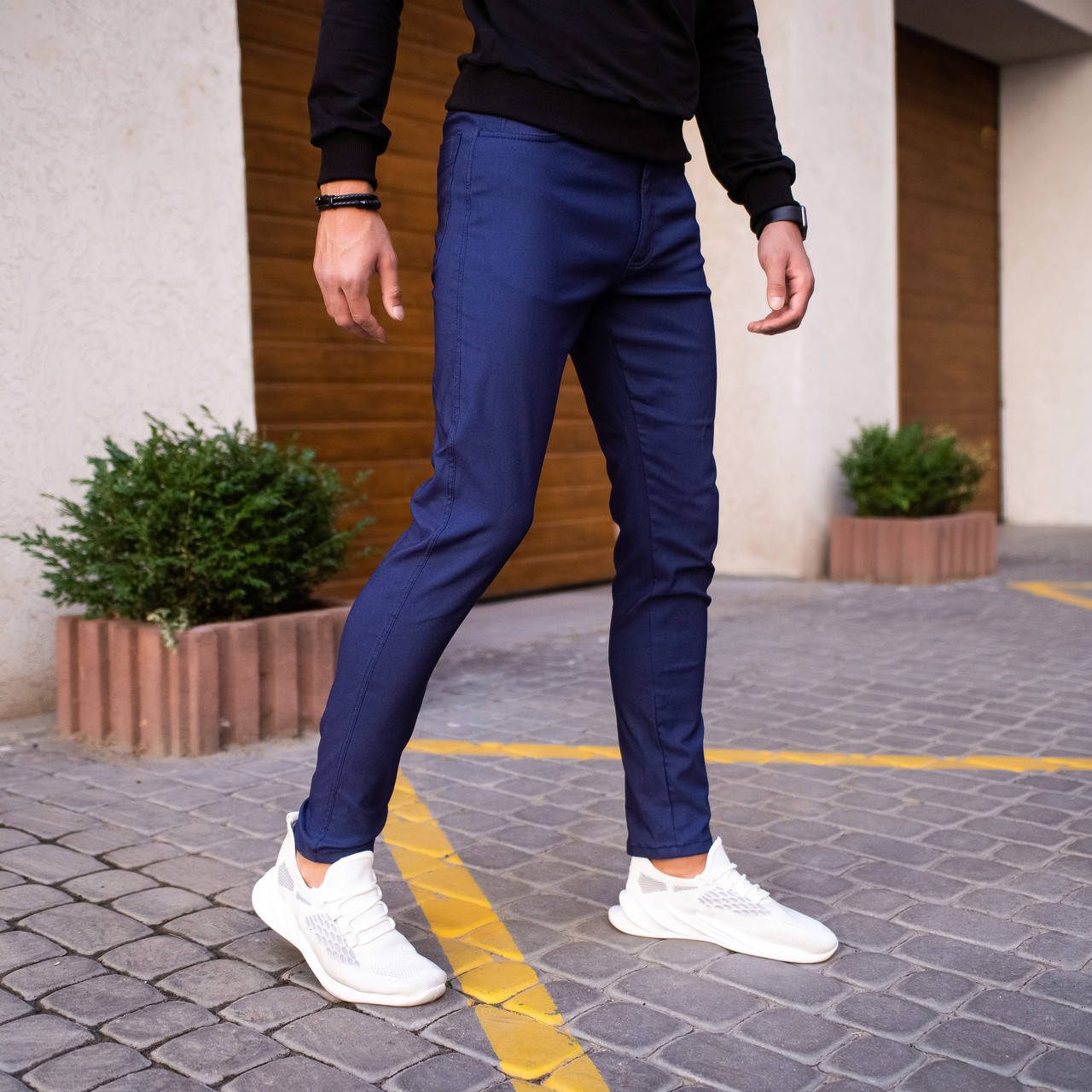 

Джинси чоловічі Pobedov Jeans "Poleteli" Темно-синій