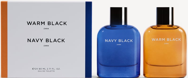 

Zara Navy Black + WARM BLACK 80мл+80мл НАБІР ПОДАРУНКОВИЙ (ОРИГІНАЛ ОРИГІНАЛ ІСПАНІЯ)