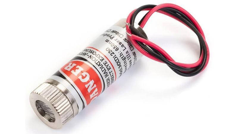 

Лазерный модуль 5mW 650nm с регулируемой головкой 5 В P0.05 красный (точка)
