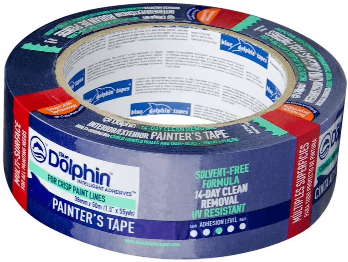 

Скотч малярный Blue Dolphin 30ммх50м BLUE 14дней 01-1-05