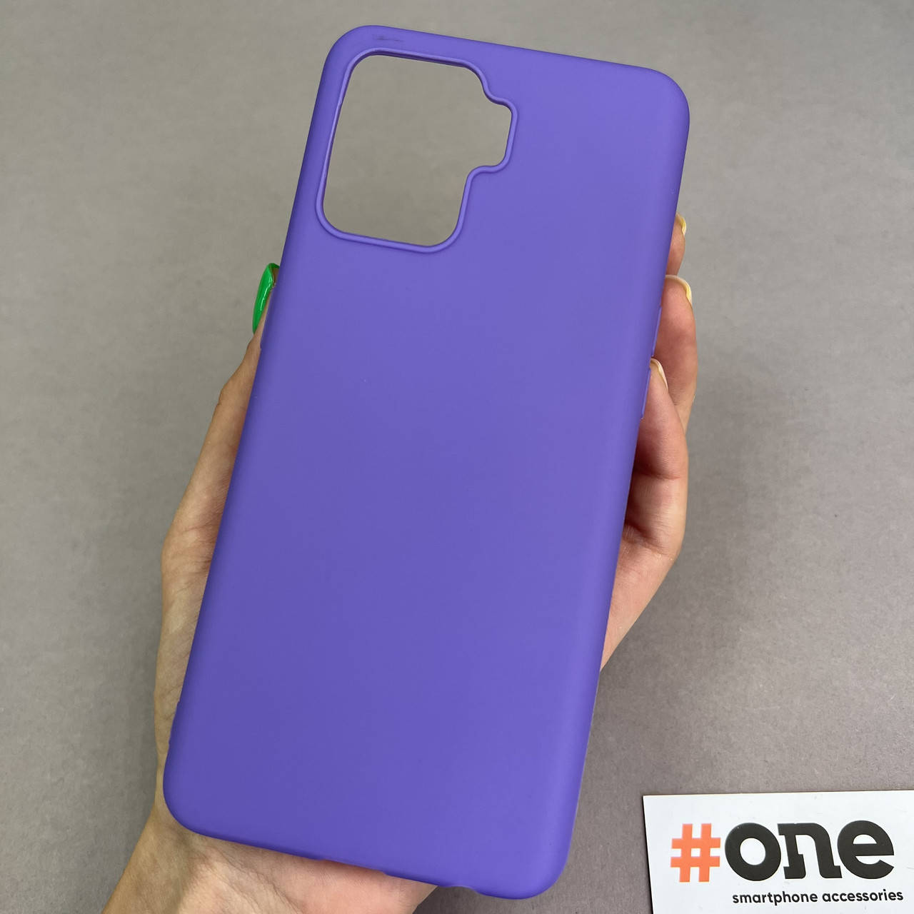 

Чехол для Oppo Reno 5 Lite силиконовый цветной чехол на телефон оппо рено 5 лайт фиолетовый Plain