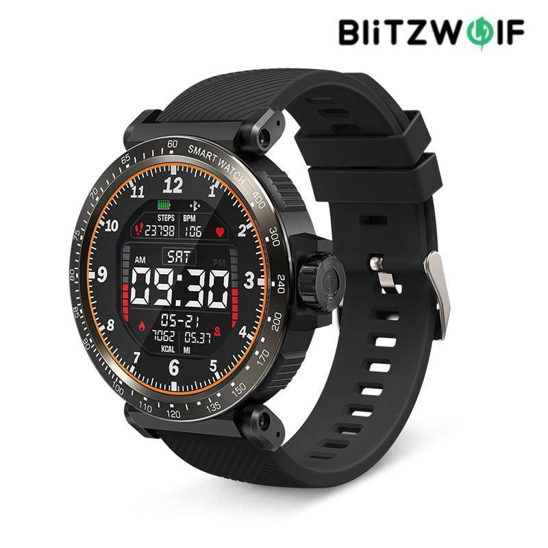 

Умные смарт-часы BlitzWolf BW-AT1 Black водонепроницаемые IP68