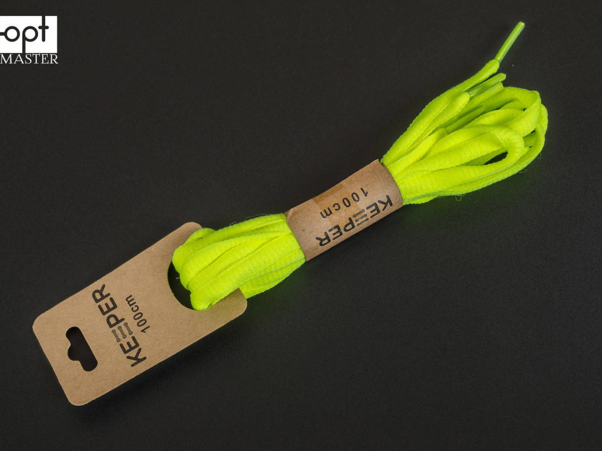 

Шнурки (в упаковке) спортивные объемные, 100 см, цв. № 5 ярко-жёлтый