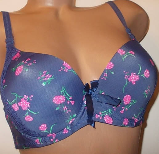 

Уценка.Бюстгальтер YYG полная 80В синий Брак